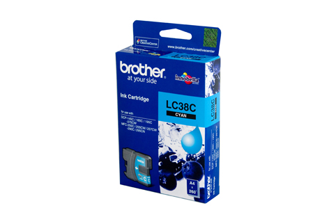 Brother LC38 Cyan Ink Cart